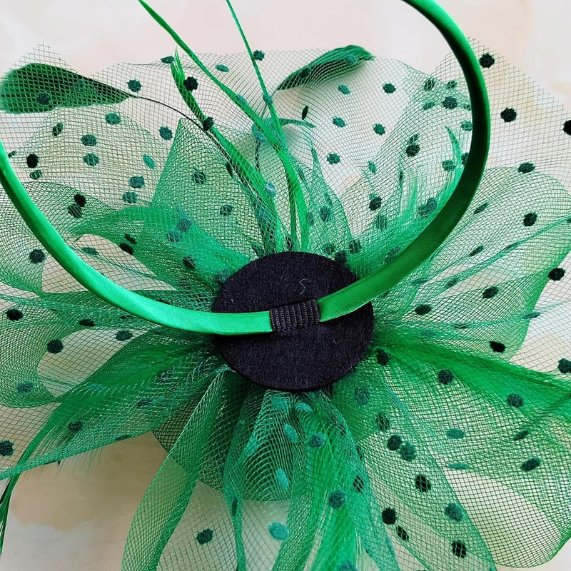 HIWIND Store Fascinators Hat Women Tea Party Headband Flower Cocktail Mesh Feathers Hair Clip Kentucky Derby Hat Wedding - Image 5